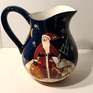Certified International, Susan Winget large pitcher.